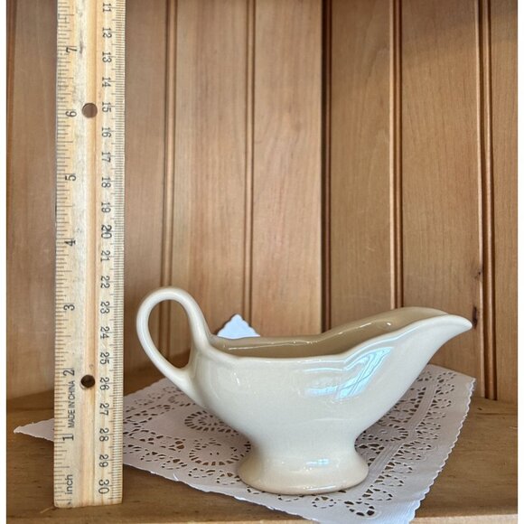 Vintage Inca Ware Shenango China Cream Side Sauce Server Small Gravy Boat Restau - Picture 6 of 6